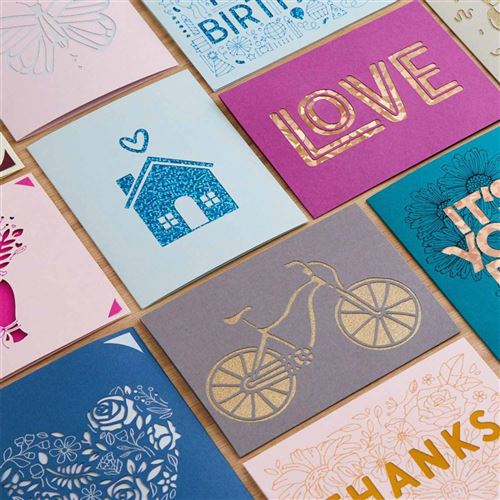 Maat Cricut Pour Cartes 5x5cm - Réutilisable - Crée 4 Cartes Simultanément - Compatible Maker Et Explore