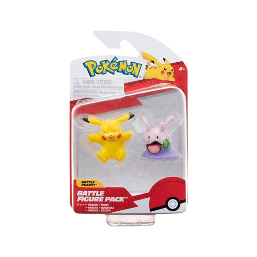 Non Communiqué Multicolor Pokémon - Pack 2 Figurines Battle Figure Pack Pikachu & Mucuscule 5 Cm