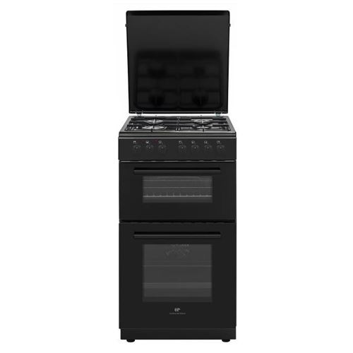 Non Communiqué Noir Piano De Cuisson Gaz Continental Edison Cecdf5060b3 50 Cm 4 Feux Double Four