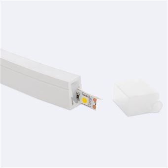TechBrey Profilé Néon SFLEX 12x20 Courbe Latérale pour Rubans LED IP20 jusqu'à 11 mm 2 m - 1