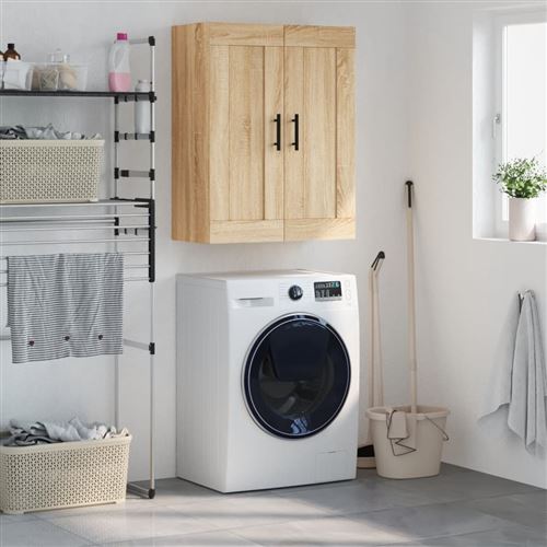 vidaXL Armoire murale chêne sonoma 69,5x34x90 cm bois d'ingénierie