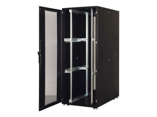 DIGITUS Professional Unique DN-19 SRV-42U-8/12B - Rack armoire - noir, RAL 9005 - 42U - 19