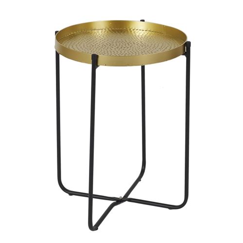GENERIQUE - Table d'appoint - Alia - Design - 35cm - Or - Image 3