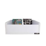 Enova hifi Vinyle Bac 45t Wh - Meuble blanc pour vinyles 45 tours