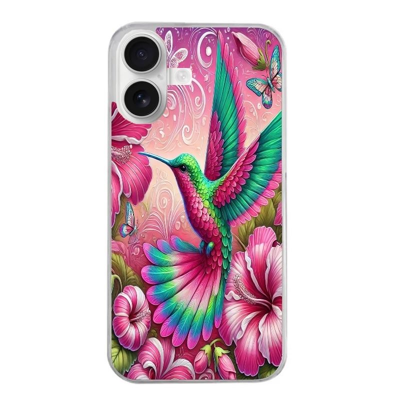 Coque IPhone 12 / 12 Pro Motif Colibri Et Fleurs - Taperso En Hydrogel TPU - Neuf Sous Blister