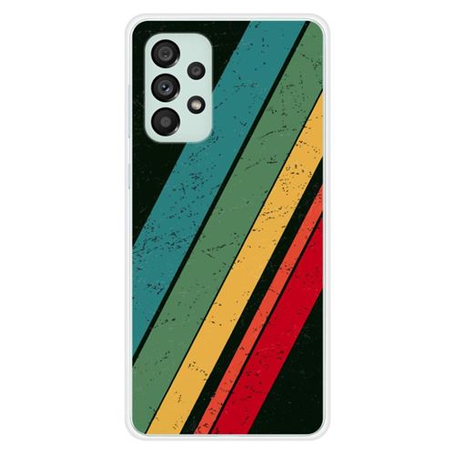 Coque en silicone imprimée compatible Samsung Galaxy A73 5G Grunge