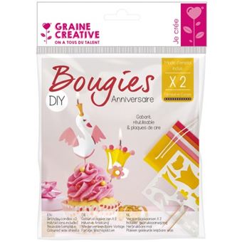 Kit DIY Bougies d'anniversaire - Princesse - 2 pcs