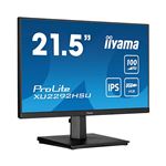 iiyama ProLite XU2292HSU-B6 - Écran LED - 22" (21.5" visualisable) - 1920 x 1080 Full HD (1080p) @ 100 Hz - IPS - 250 cd/m² - 1000:1 - 0.4 ms - HDMI, DisplayPort - haut-parleurs - noir mat