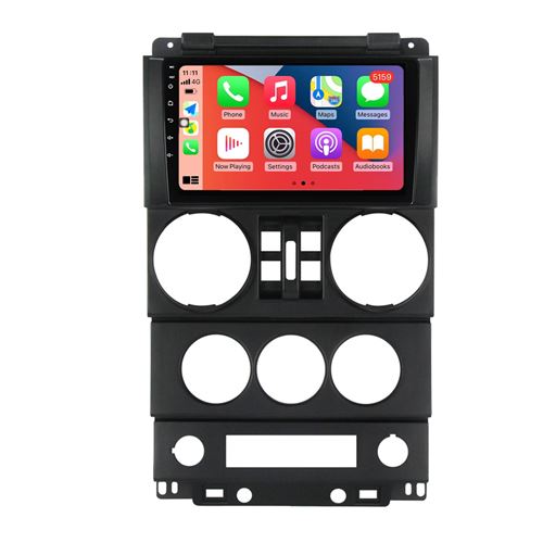 Autoradio Multimédia RoverOne Android 2Go RAM 32Go ROM GPS pour Jeep Wrangler Rubicon 2007-2010 CarPlay Android Auto