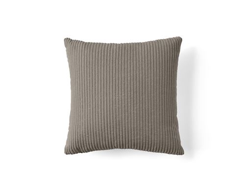Non Communiqué Taupe Selma - Coussin - En Velours Côtelé - 50X50 Cm