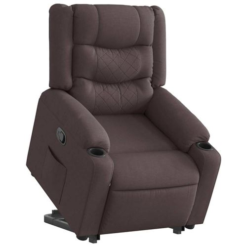 Non Communiqué Marron Fauteuil Inclinable Foncé Tissu