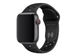 Apple 40mm Nike Sport Band - Bracelet de montre pour montre intelligente - taille S/M & M/L - anthracite/noir - pour Watch (38 mm, 40 mm)