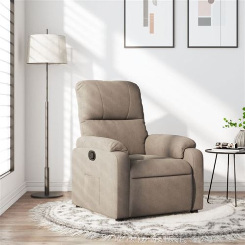 Non Communiqué Taupe Vidaxl Fauteuil Réglable Tissu Microfibre