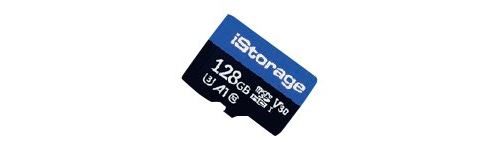 IStorage - Carte mémoire flash - 128 Go - A1 / Video Class V30 / UHS-I U3 / Class10 - micro SDHC