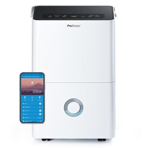 Pro Breeze - Déshumidificateur Compresseur - 30L par jour - Connecté - Application Smartphone - Drainage Continu - Image 3