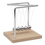 Pendule de Newton Déco "Hypnotique" 15cm Gris