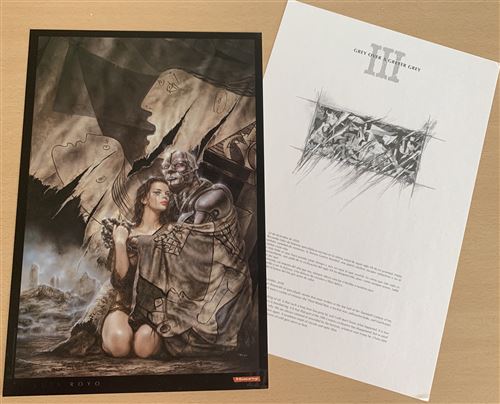 Luis ROYO - Grey Over Greyer Grey - 26x39cm - AFFICHE