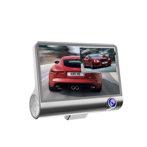 caméra embarquée F6 système Android 1080P intérieur et extérieur de la voiture triple caméra vidéo noir