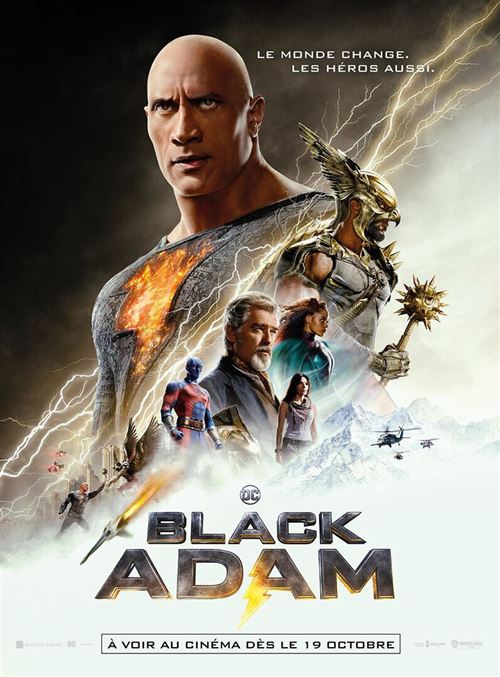 Affiche de Cinéma Originale - Black Adam - Dwayne Johnson, Aldis Hodge - 2022 - 120x160cm État correct - N/A reconditionné disponible sur Fnac