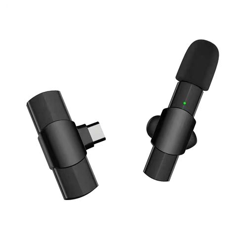 Yonis Noir Microphone Lavalier Usb-C - Image 3
