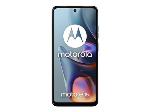 Motorola Moto E15 - 4G smartphone - double SIM - RAM 2 Go / Mémoire interne 64 Go - microSD slot - Écran LCD - 6.67 - 1604 x 720 pixels (90 Hz) - rear camera 32 MP - front camera 8 MP - Bleu brumailleux