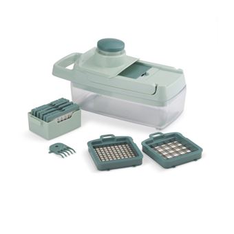 Mandoline multifonction - MEN435 - 8 lames acier inoxydable - Bac de récupération 1,5 L - Compatible lave-vaisselle - 1