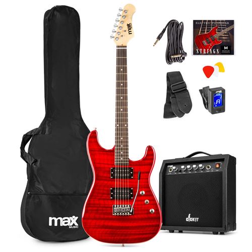 E-Gitarre "MAX GigKit Quilted Style"
