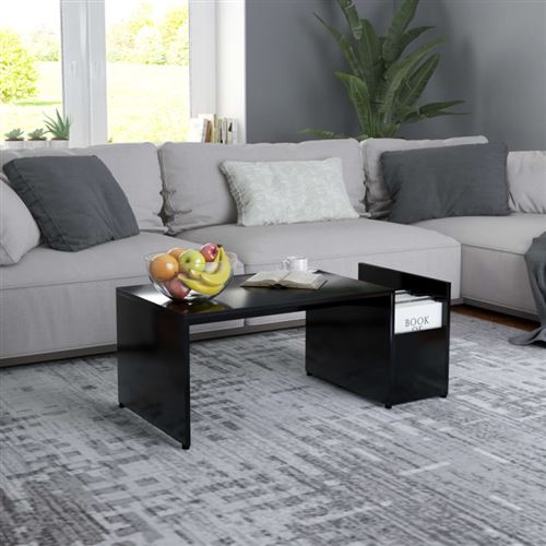 Vidaxl Noir Table Basse - 90X45 Cm - Image 3
