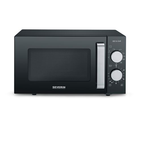 SEVERIN MW 7762 - Magnetron met grill - 20 liter - 800 W - zwart/roestvrij staal