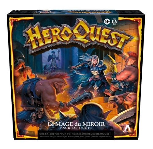 HeroQuest Pack de quête Le mage du miroir jeu de rôle jeu de plateau système de jeu HeroQuest requis Avalon Hill