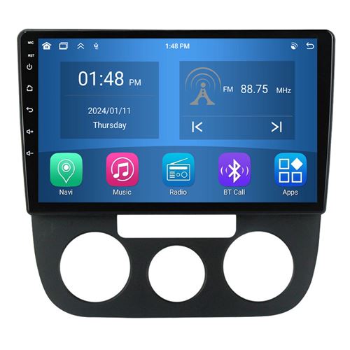 Autoradio RoverOne® Bluetooth CarPlay Android Auto Navigation 4Go RAM 64Go ROM pour Volkswagen Jetta 5 2005-2010