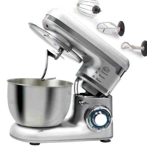Robot Pâtissier DCG KM1401S 4L 600W 240V Acier Inoxydable Argent Gris