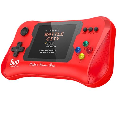 Console émulateur 500 jeux Modèle SupMax TechKidz Rouge