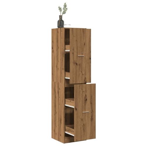 vidaXL Armoire d'apothicaire chêne artisanal bois d'ingénierie, coffre d'apothicaire, meuble d'apothicaire, coffre à tiroirs 3309653