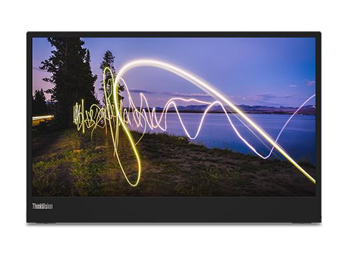 Lenovo ThinkVision M15 - LED-monitor - 15.6 - portable - 1920 x 1080 Full HD (1080p) @ 60 Hz - IPS - 250 cd/m² - 1000:1 - 6 ms - 2xUSB-C - ravenzwart