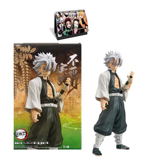 Figurine Demon Slayer Shinazugawa Sanemi 16 cm avec Calendrier Demon Slayer 2022 en français