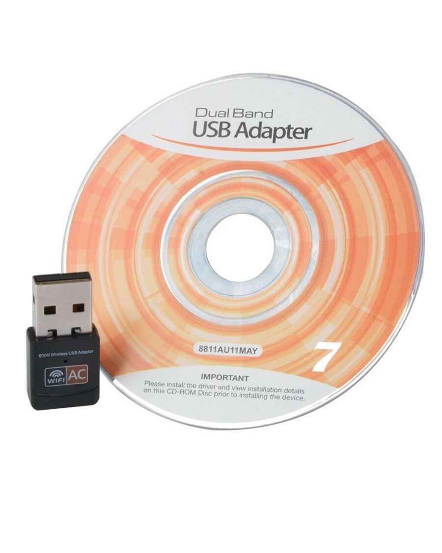 Clé USB Wi-Fi Bluetooth 2-en-1 Dual Band 600 Mbps - Pour PC, Windows, Mac