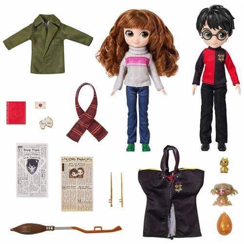 Wizarding World - Coffret Deluxe Poupée 20cm Harry & Hermione