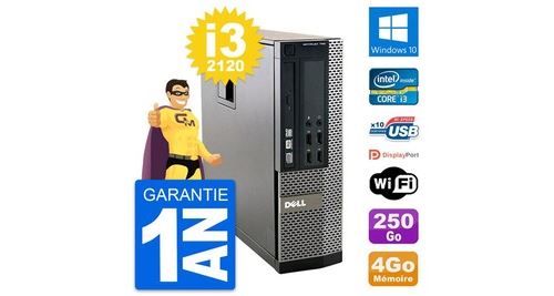 Acheter Pc dell optiplex 790 sff intel i3-2120 ram 4go disque dur 250go windows 10 wifi État correct - 159,00 € Pc dell optiplex 790 sff intel i3-2120 ram 4go disque dur 250go windows 10 wifi État correct - N/A reconditionné disponible sur Fnac
