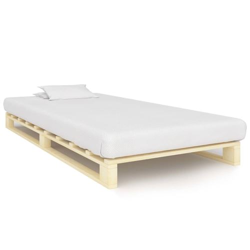 vidaXL Cadre de lit de palette Bois de pin massif 100x200 cm