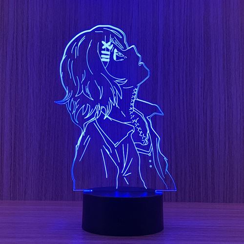 Lampe 3D Tactile Veilleuses Enfant MY3269 Tokyo Ghoul 16 Couleurs avec Telecommande