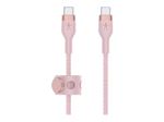 Câble USB-C vers USB-C Belkin Boost Charge Pro Flex 1 m Rose