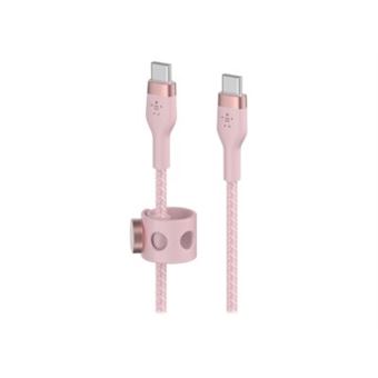 Câble USB-C vers USB-C Belkin Boost Charge Pro Flex 1 m Rose