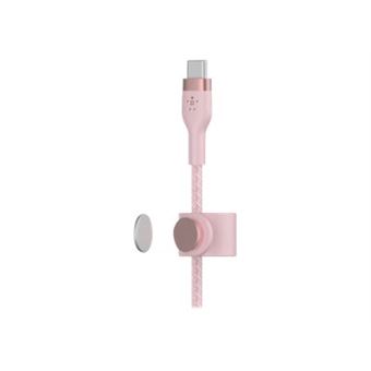 Câble USB-C vers USB-C Belkin Boost Charge Pro Flex 1 m Rose