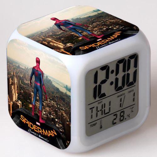 Stack Multicolore Réveil Enfant Led Multifonctionnel Coloré - Spiderman #3