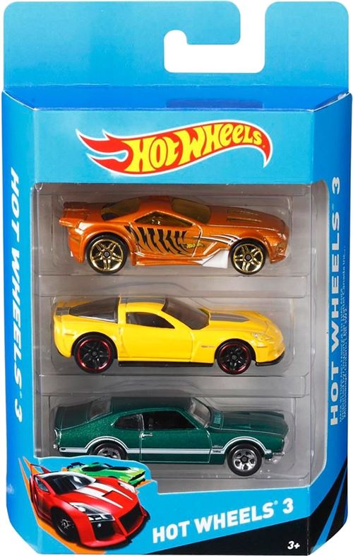 Hot Wheels coffret cadeau avec 3 voitures assorties