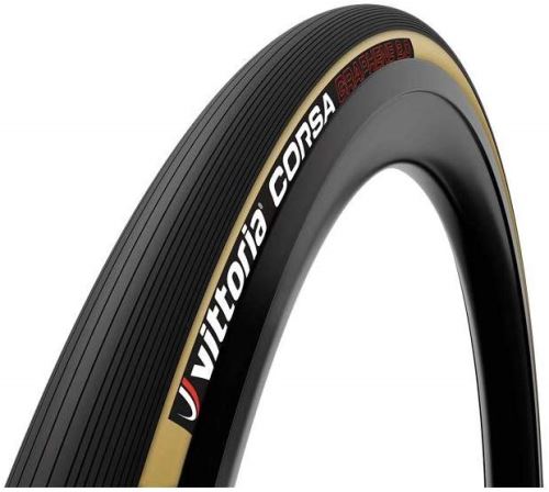 Vittoria Boyau Corsa 28-25MM Graphene 2.0 N/Beige Adulte Unisexe, Noir, Taille Unique