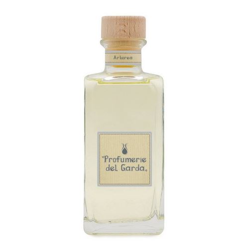 HOMEMANIA Diffuseur Arborea - assainisseur d'air avec bâtons - Parfum boisé - 200 ml Jaune Clair en Verre, Bois, Parfum, 5 x 5 x 14 cm