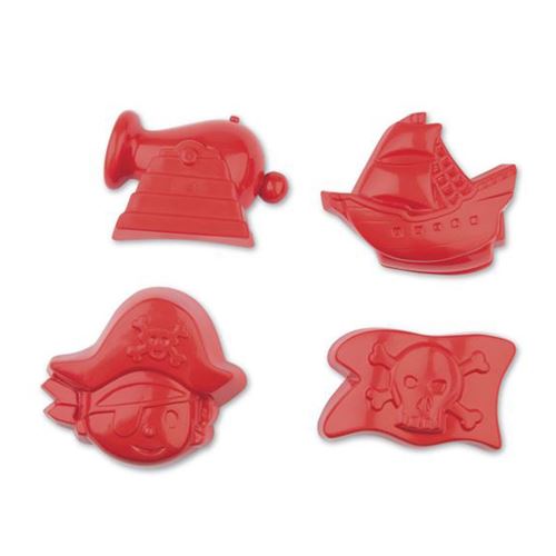 Simba Toys 3407-0000 Moules de pirates- 4 pieces