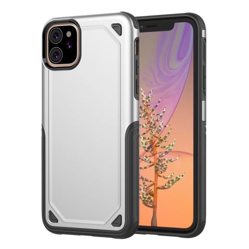Coque en TPU armure hybride argent pour votre Apple iPhone XR 6.1 pouces (2019)